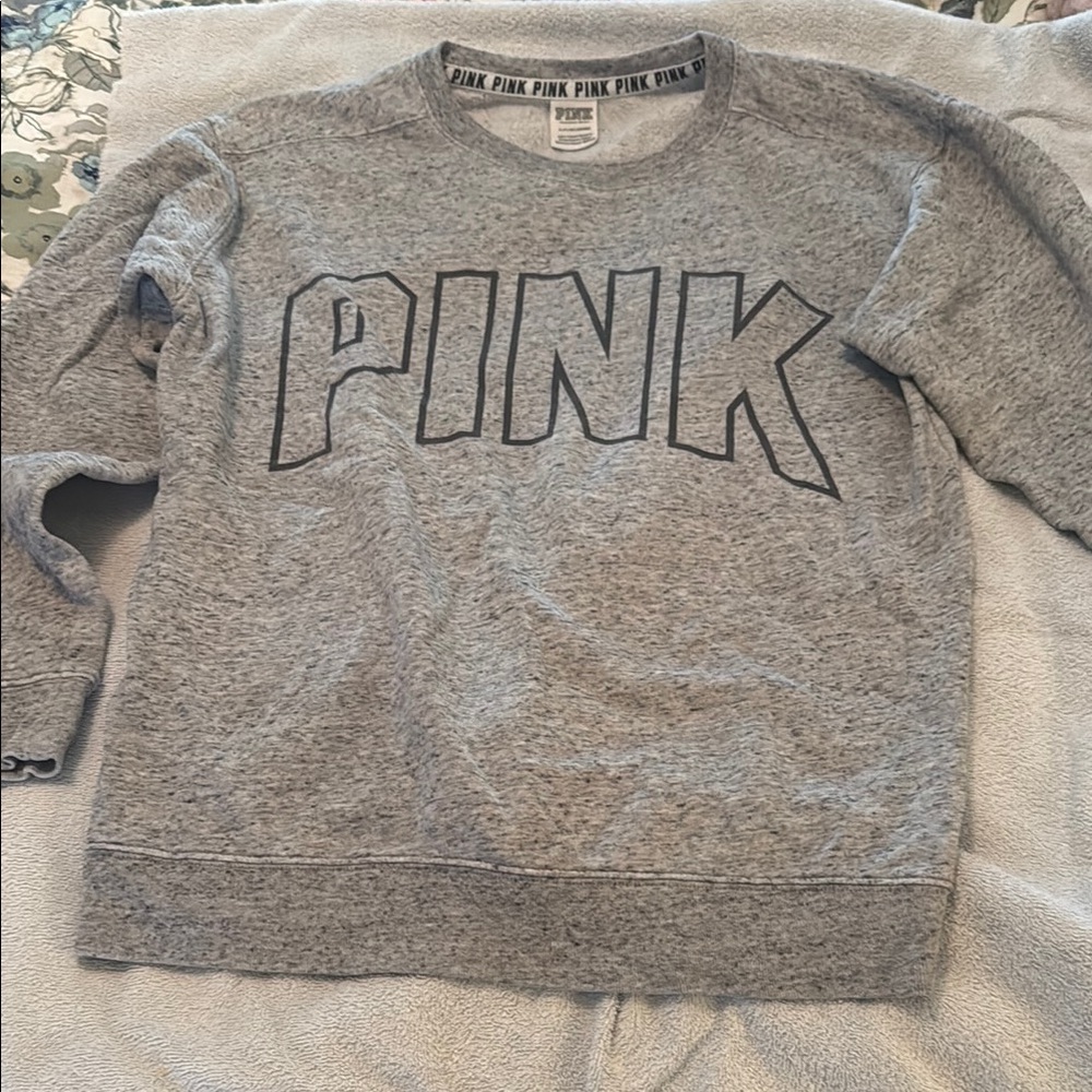 Victoria's Secret PINK Heathered Gray Top